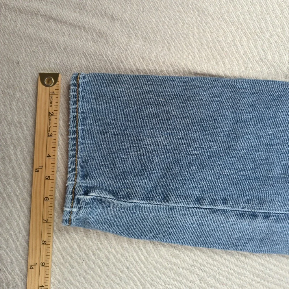 Levis 501 Jeans Mens 30x30 Blue Straight Distressed Button Fly Grunge